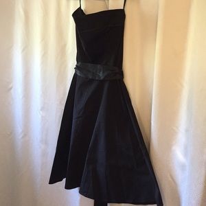 Max Rave black strapless dress with satin belt
